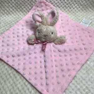 Dan Dee Plush Bunny Rabbit Lovey W Rattle Inside Stuffed Animal Security Blanket